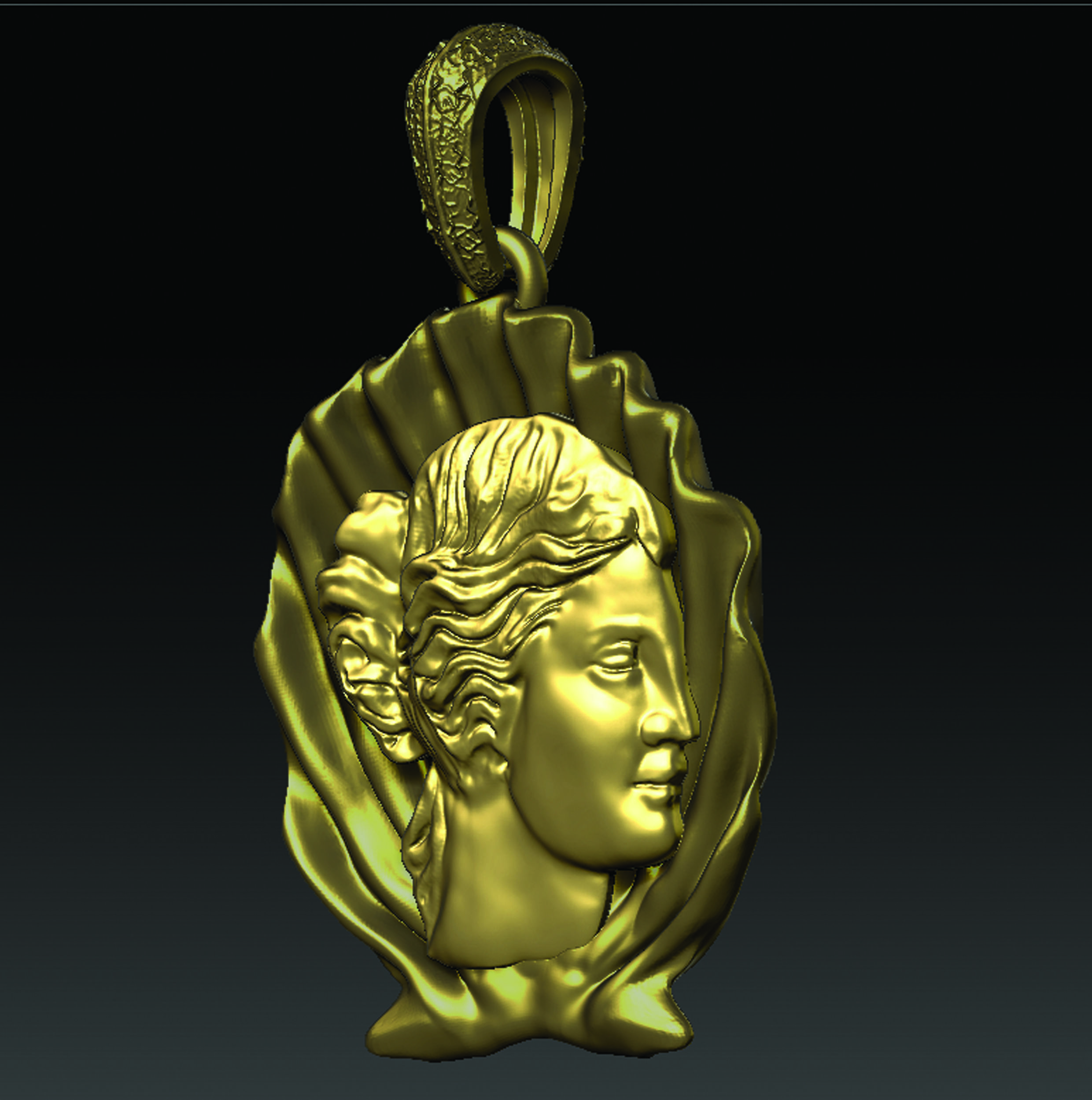 APHRODITE NECKLACE 3D print model_7