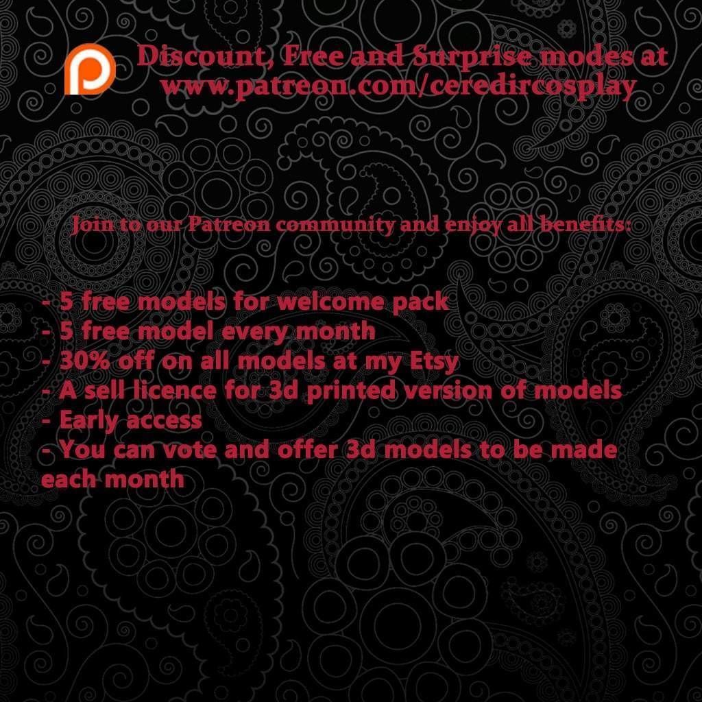 Mouth of Sauron LOTR 3D DIGITAL DOWNLOAD FILE 3D print model_7