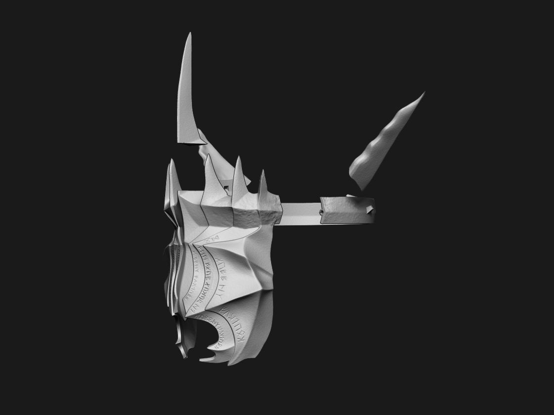 Mouth of Sauron LOTR 3D DIGITAL DOWNLOAD FILE 3D print model_6