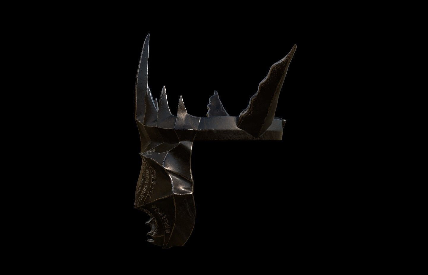 Mouth of Sauron LOTR 3D DIGITAL DOWNLOAD FILE 3D print model_2
