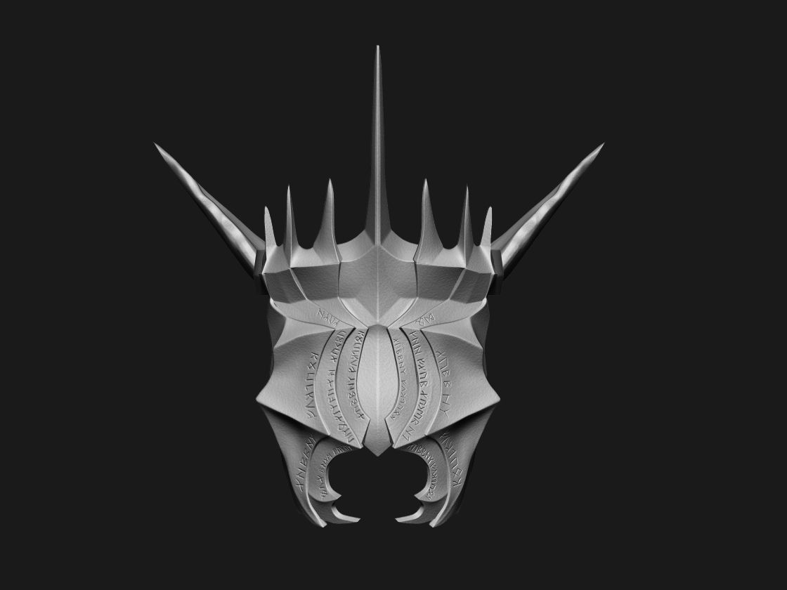 Mouth of Sauron LOTR 3D DIGITAL DOWNLOAD FILE 3D print model_4