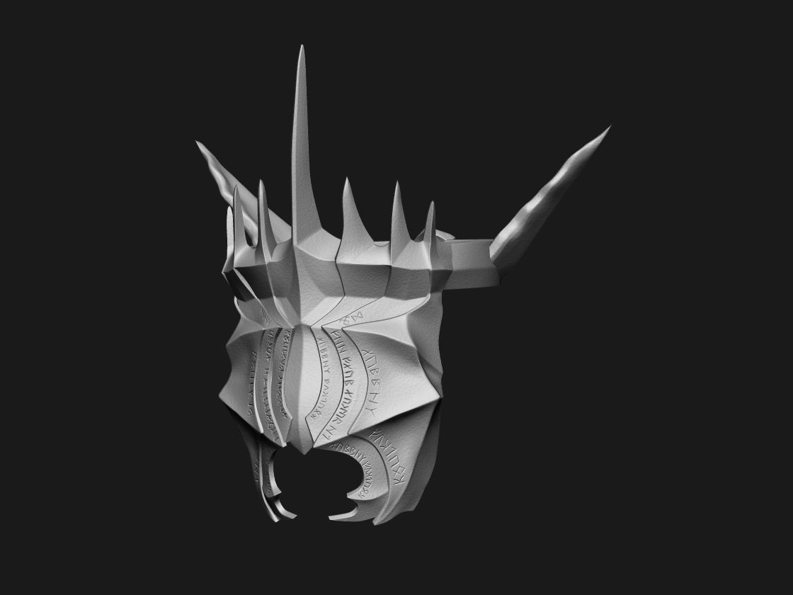 Mouth of Sauron LOTR 3D DIGITAL DOWNLOAD FILE 3D print model_5