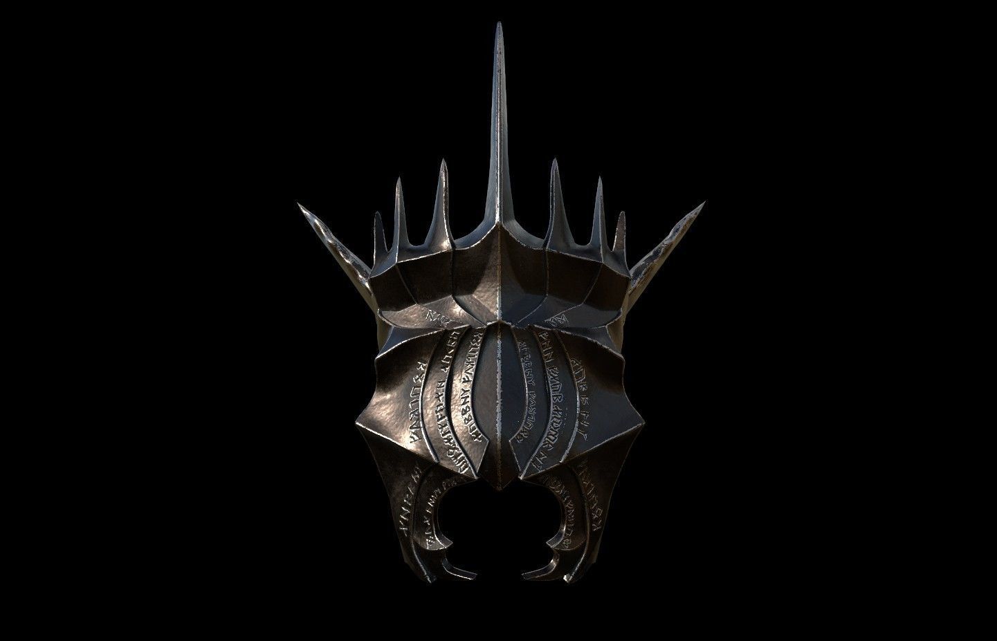 Mouth of Sauron LOTR 3D DIGITAL DOWNLOAD FILE 3D print model_1