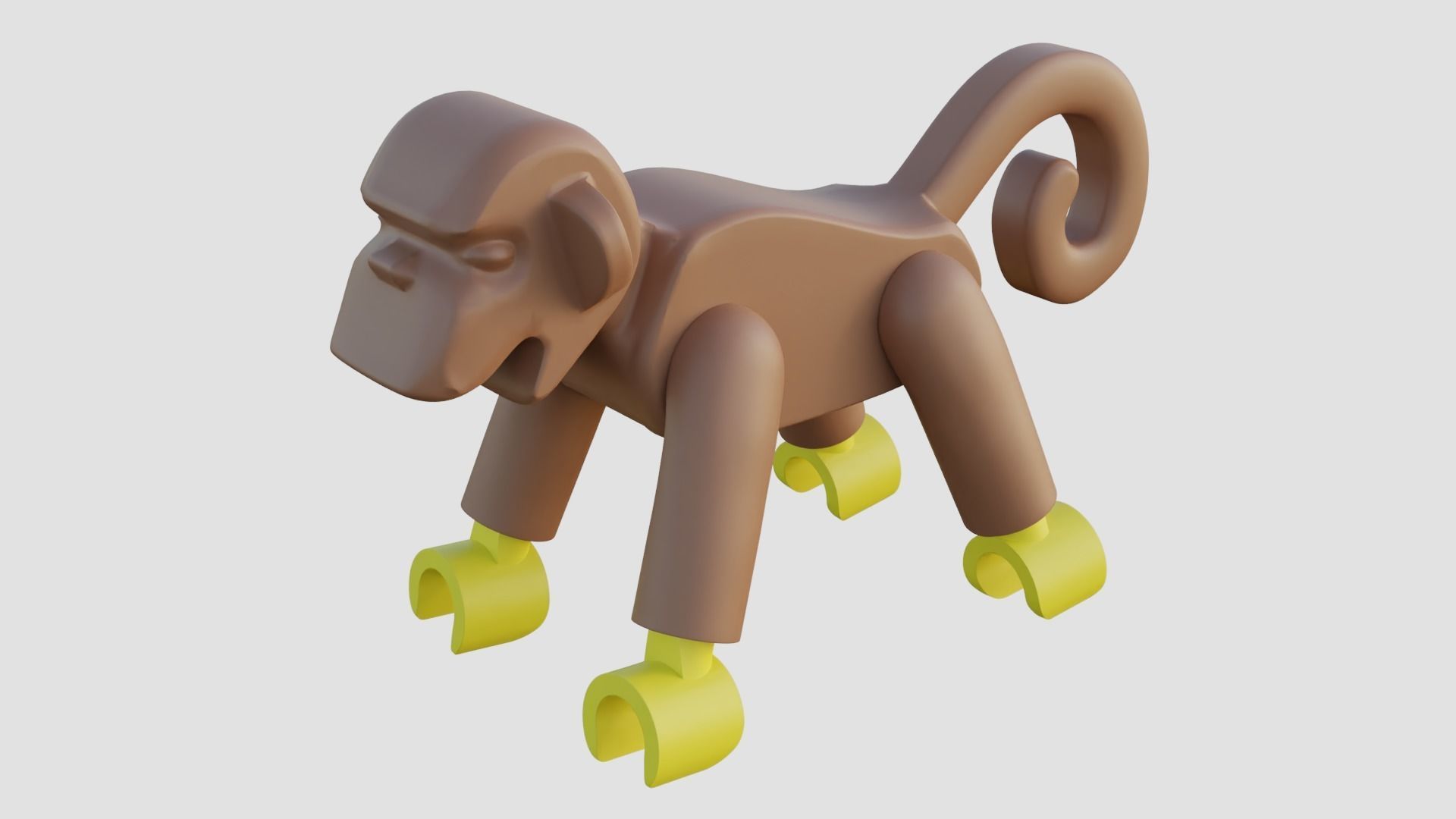 LEGO Monkeyfig 3D model_2