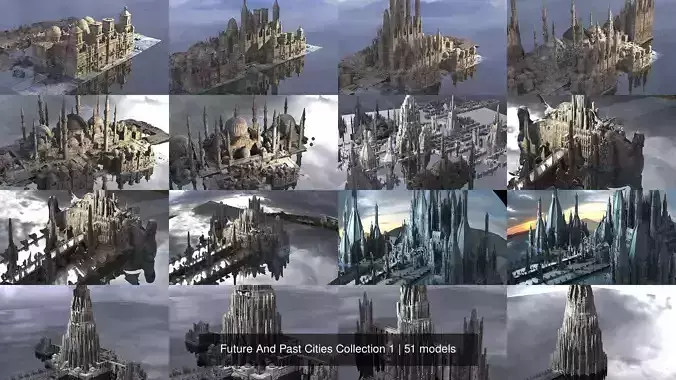 Future And Past Cities Collection 1 