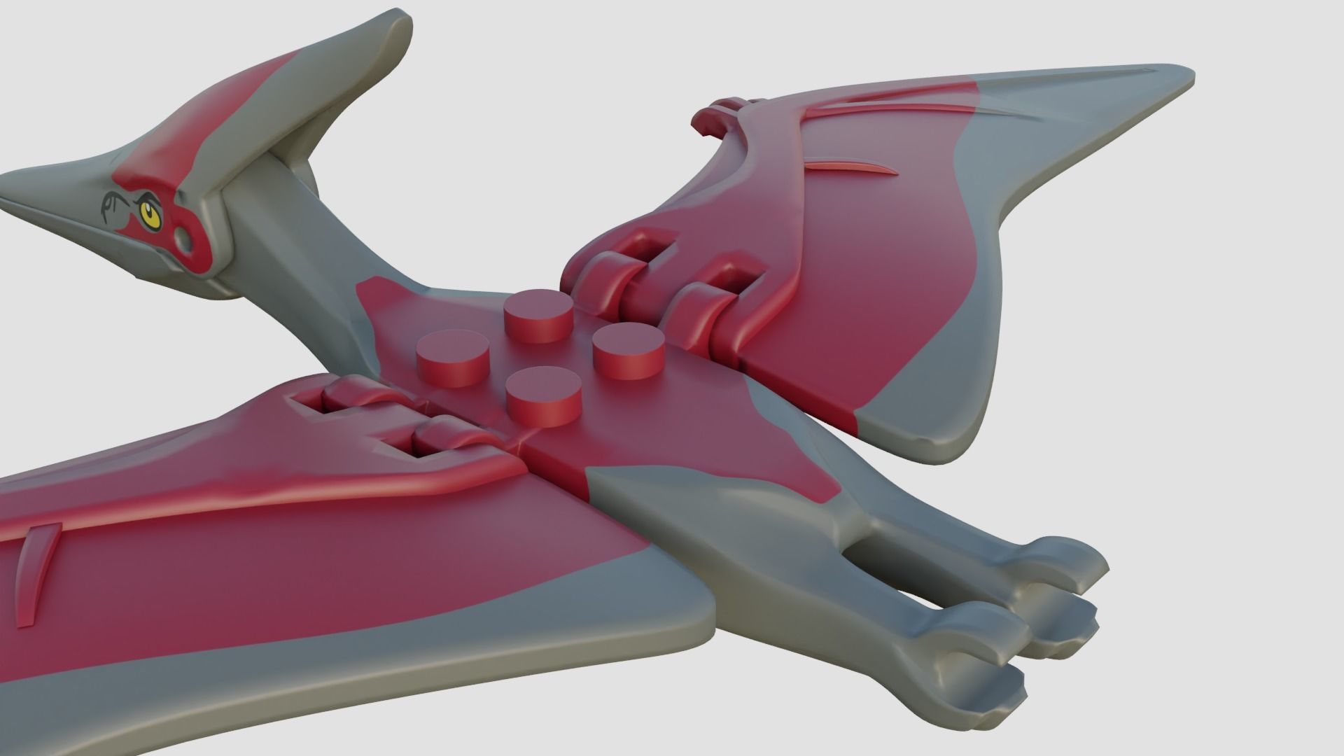 LEGO Pteranadonfig 3D model_4