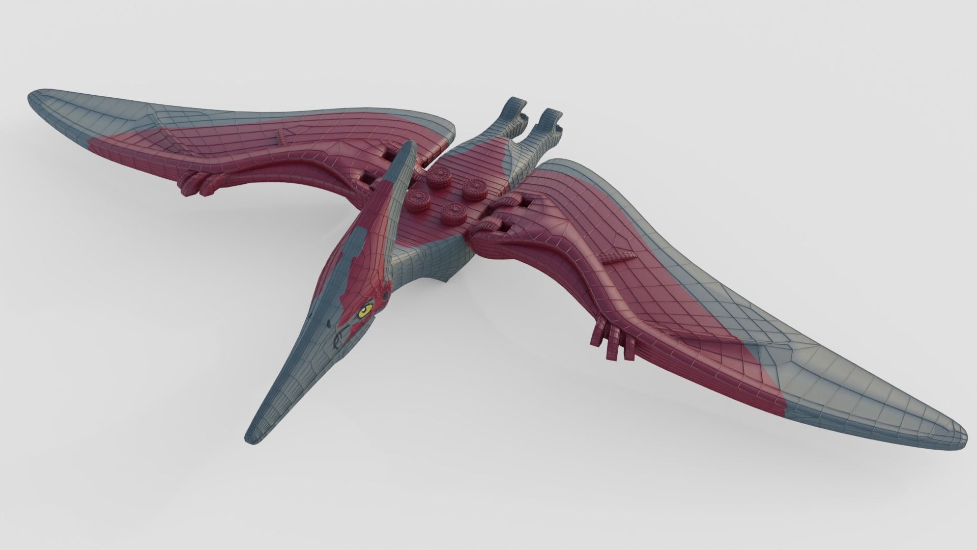LEGO Pteranadonfig 3D model_7