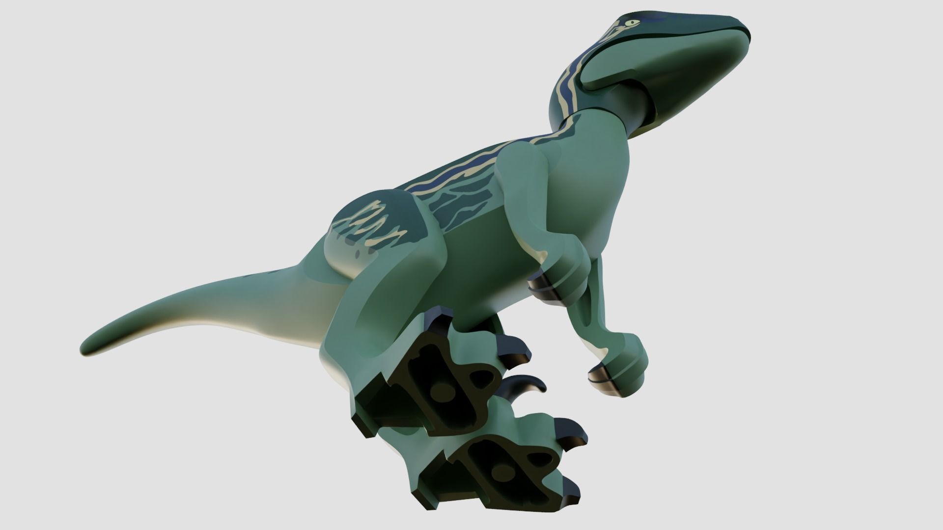 LEGO Raptorfig 3D model rigged | CGTrader