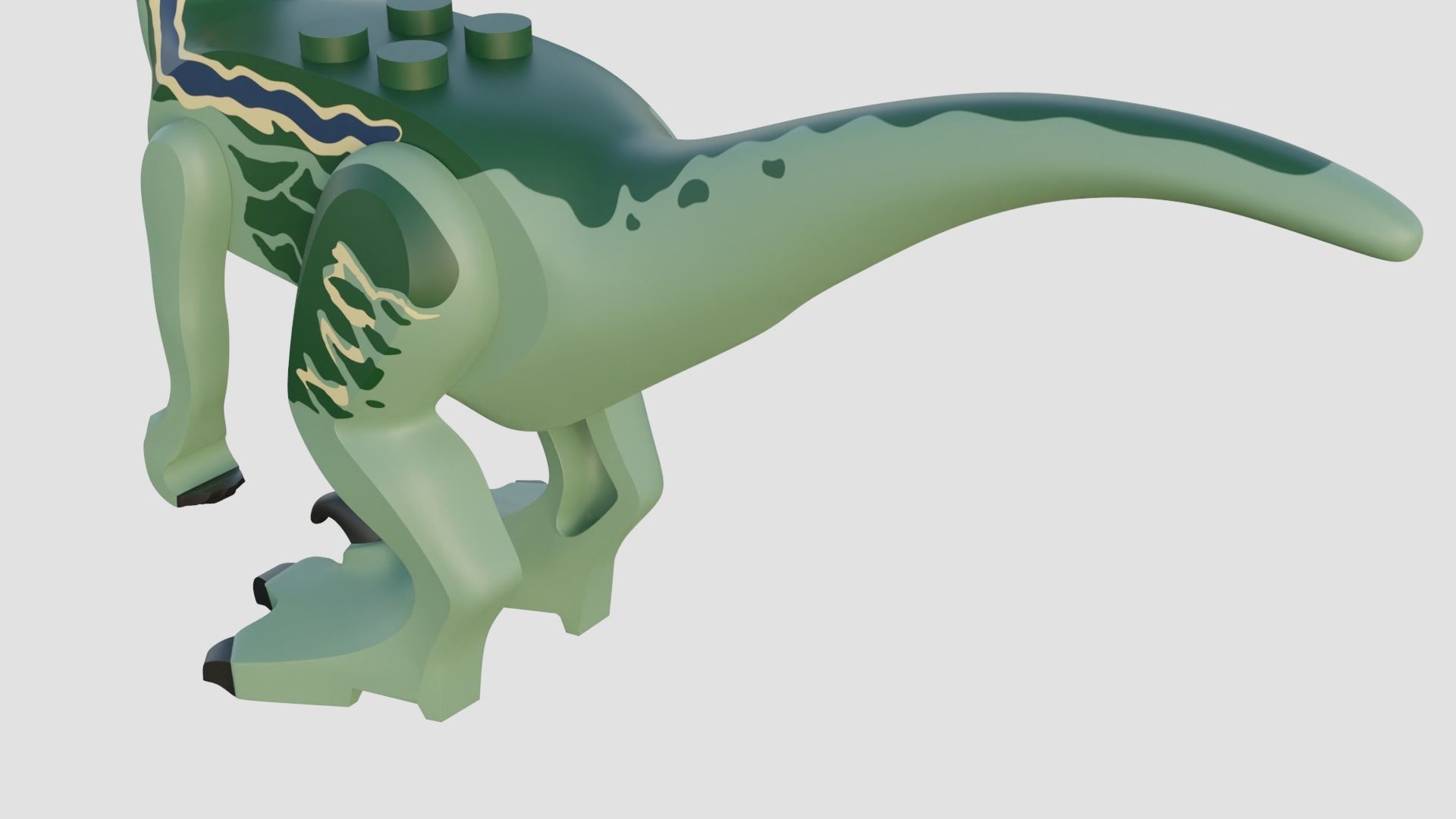 LEGO Raptorfig 3D model rigged | CGTrader