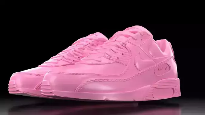 Air Max 90 Nike flat bottom sole 3D print model Air Max 90 Nike flat bottom sole 3D print model