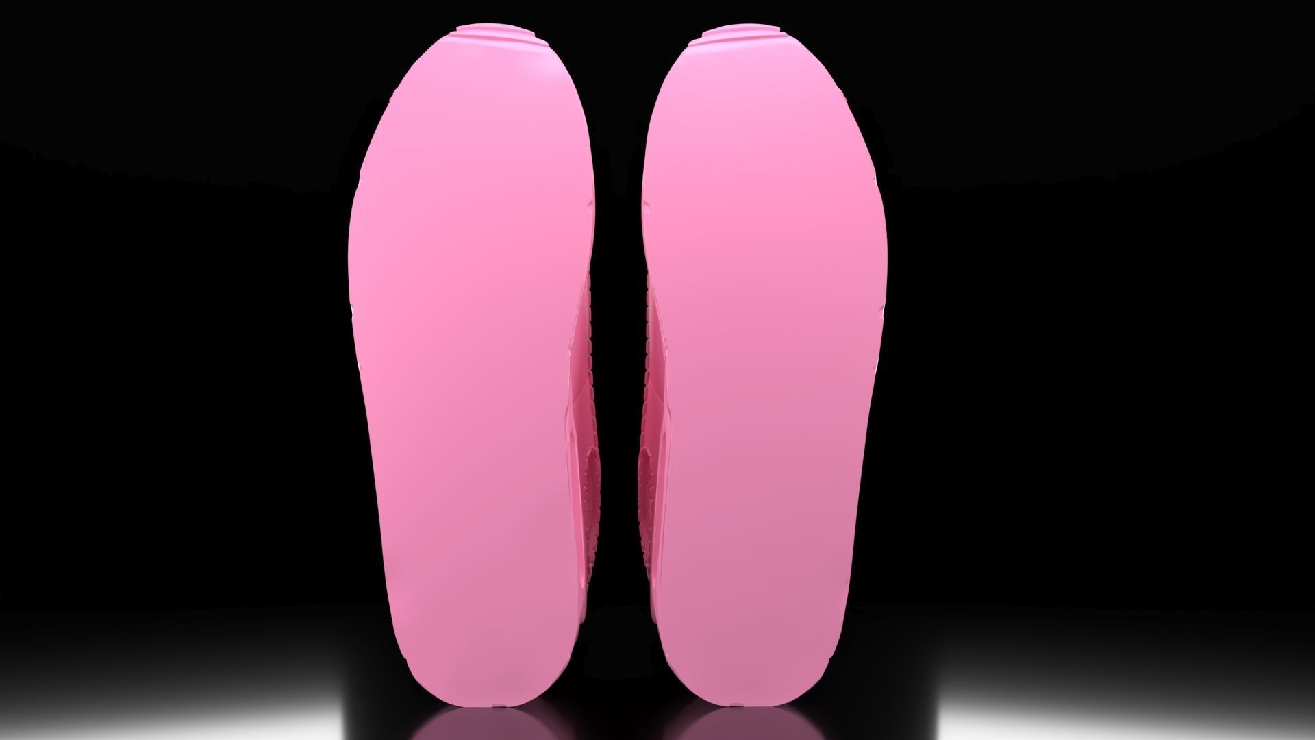 Air Max 90 Nike flat bottom sole 3D print model_4