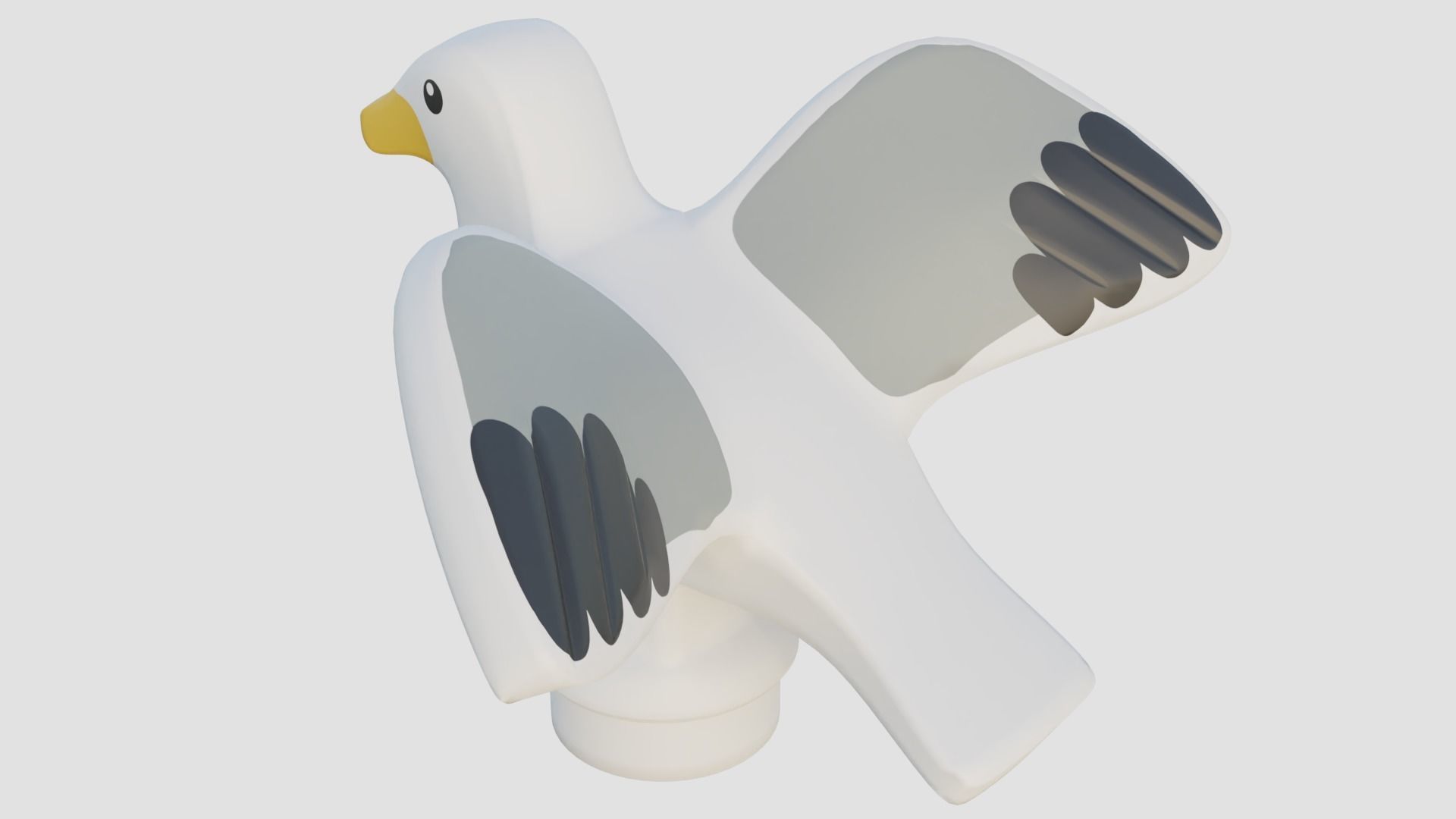 LEGO Seagullfig 3D model_4