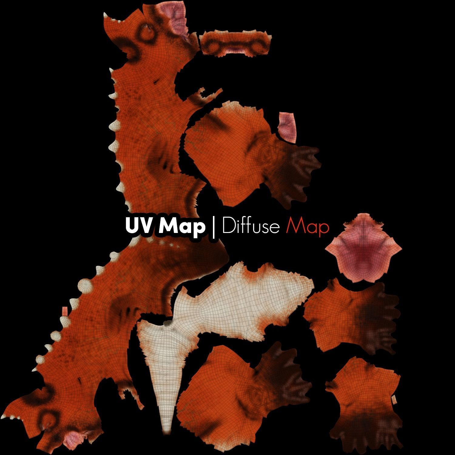 Lizard Demon 3DS Max 3D model_11