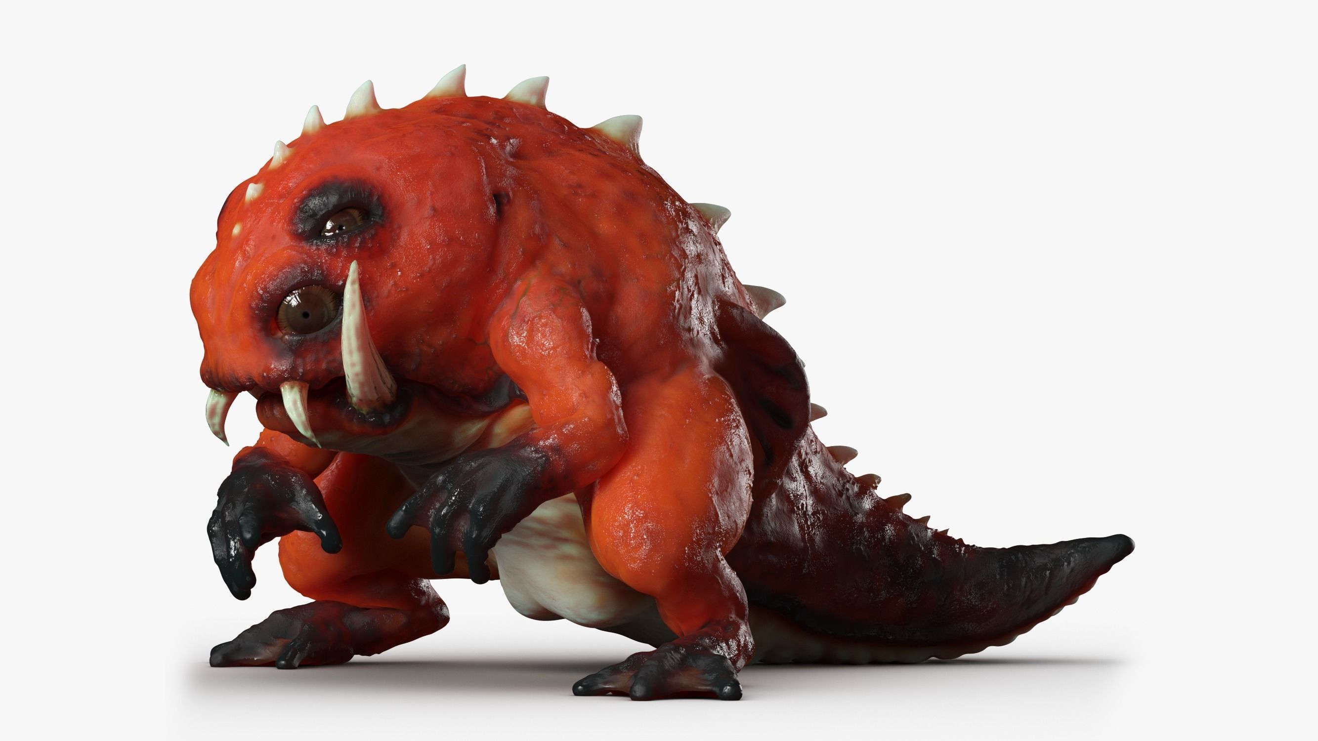 Lizard Demon 3DS Max 3D model_1
