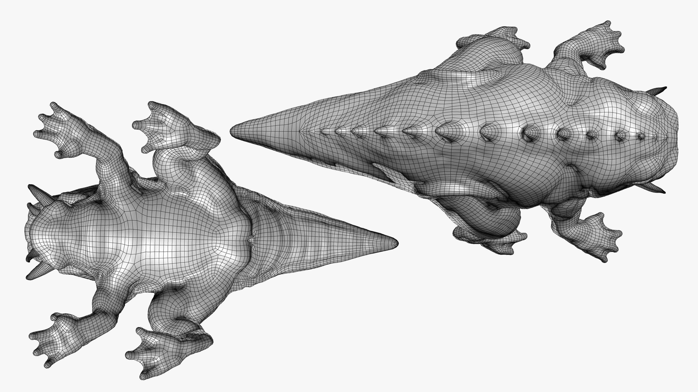 Lizard Demon 3DS Max 3D model_9