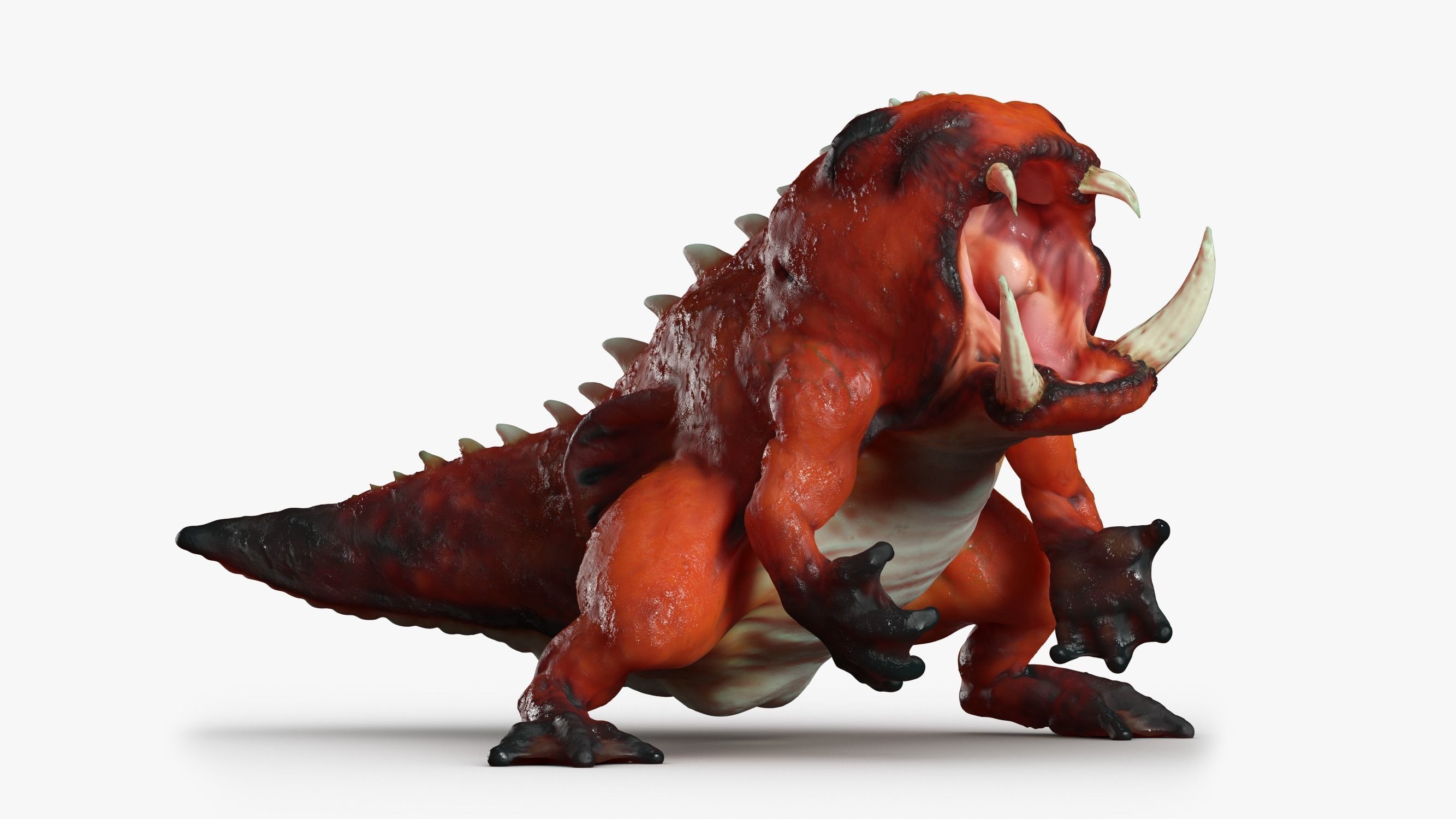 Lizard Demon 3DS Max 3D model_6