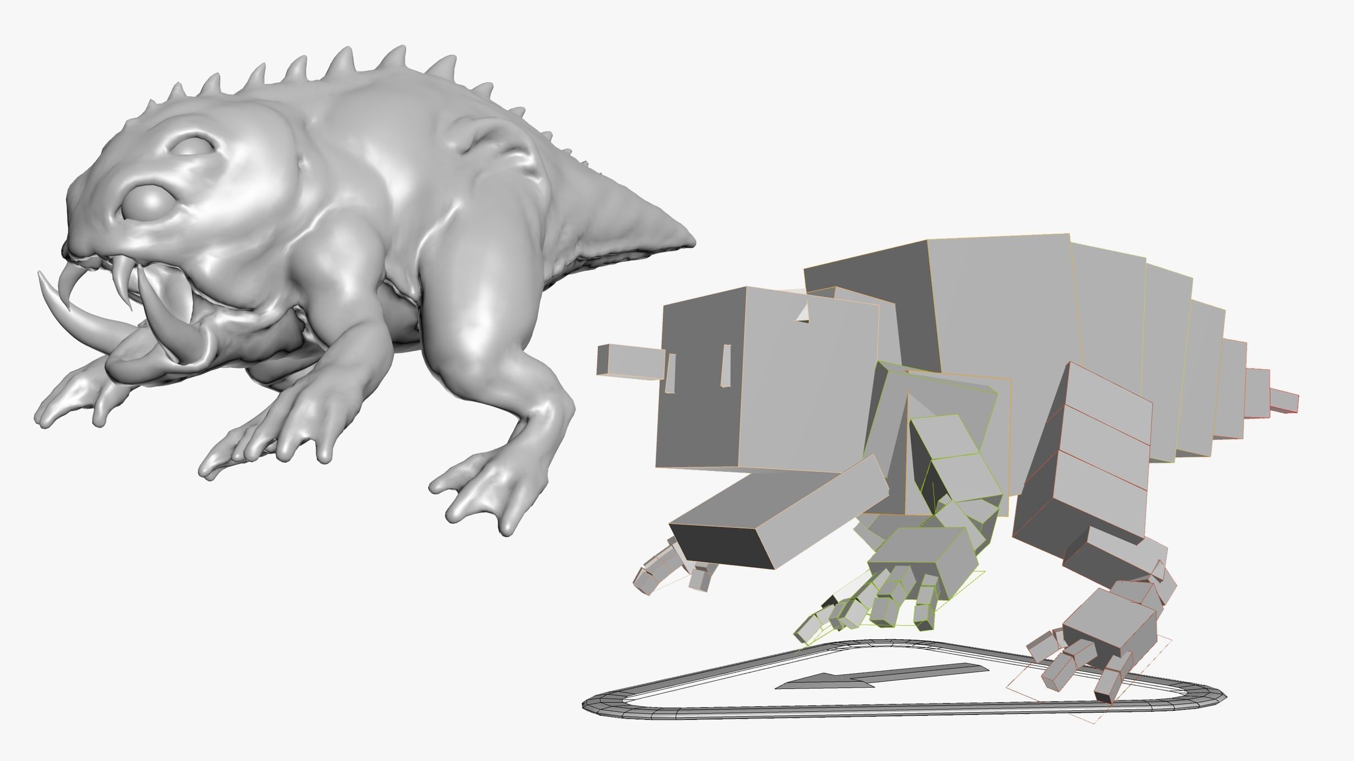 Lizard Demon 3DS Max 3D model_10