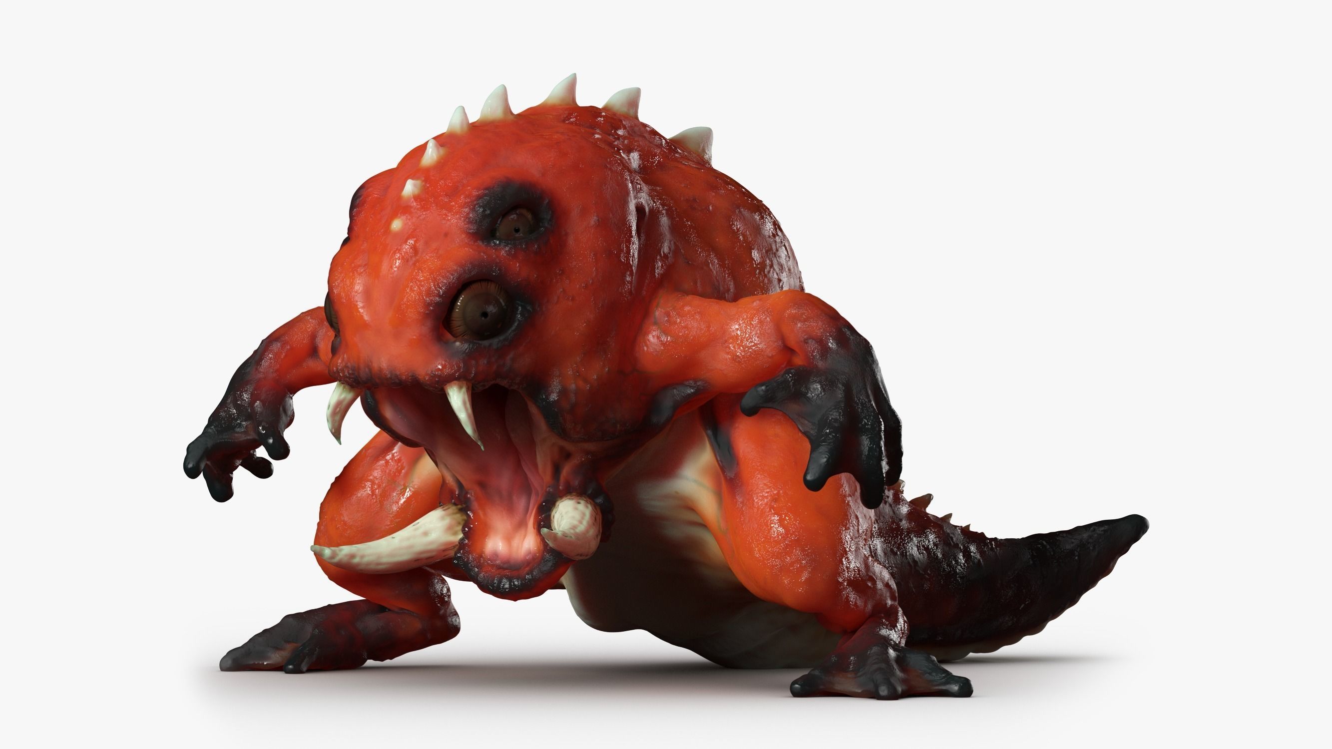 Lizard Demon 3DS Max 3D model_7