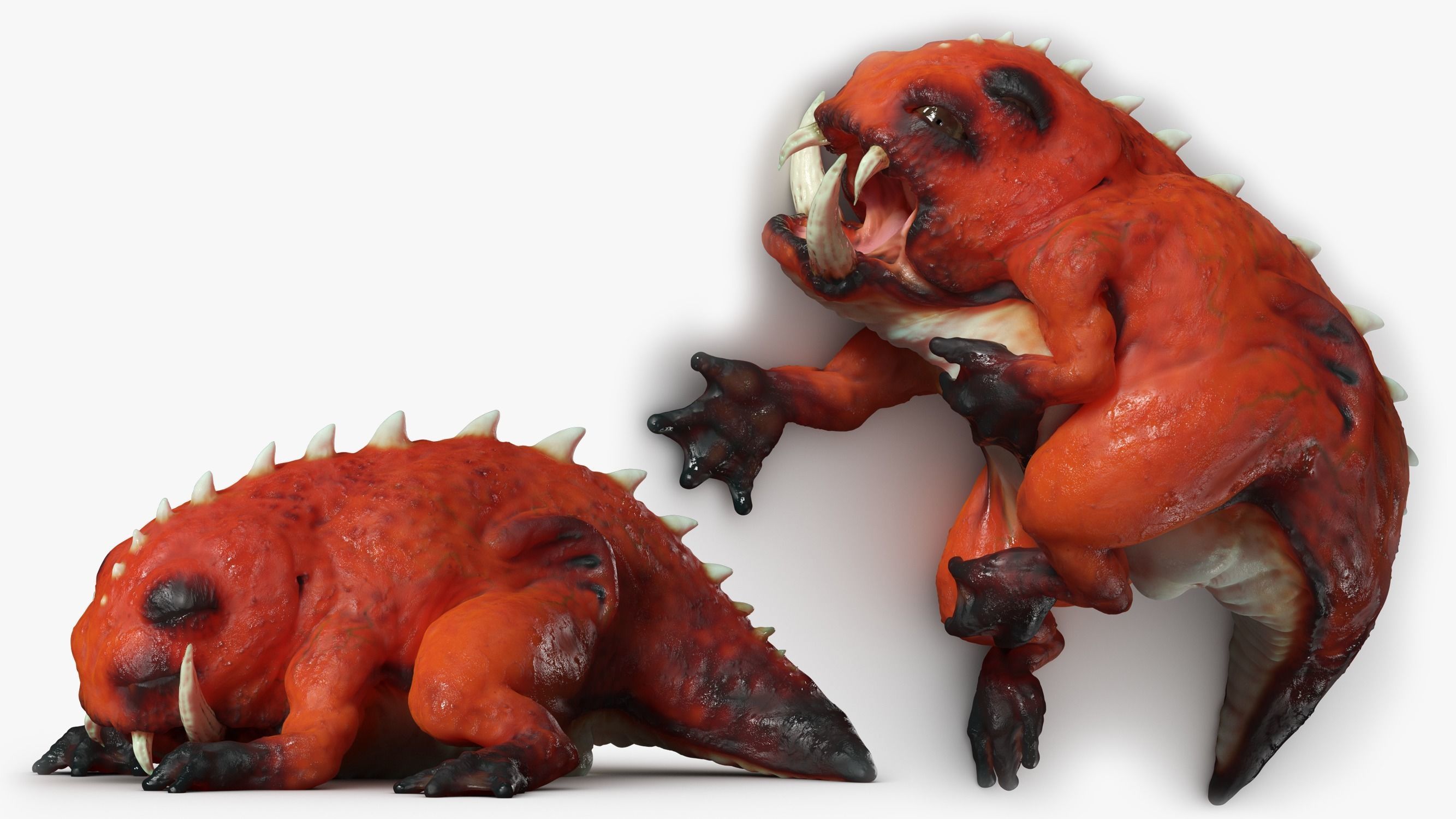 Lizard Demon 3DS Max 3D model_4