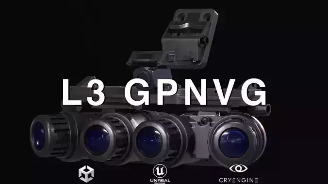 L3 GPNVG visor - low poly - game ready