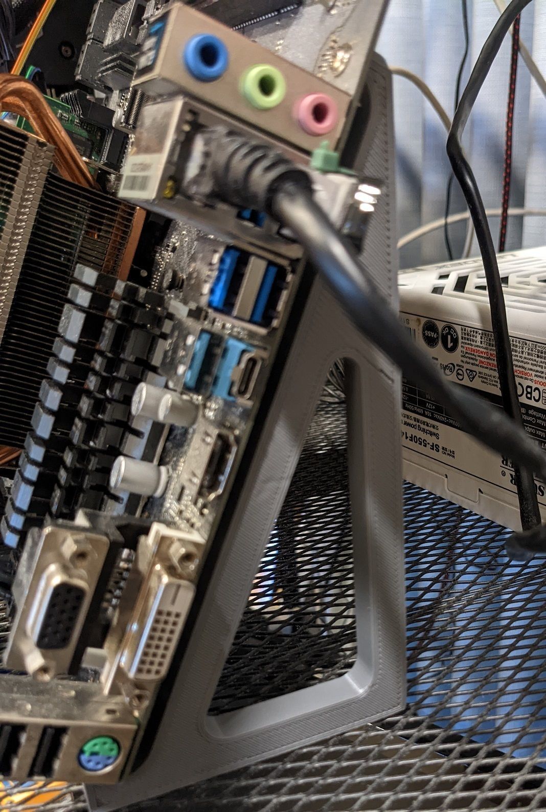 Motherboard Stand for CPU Mining 3D print model_2