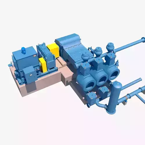 pump geho 3D model