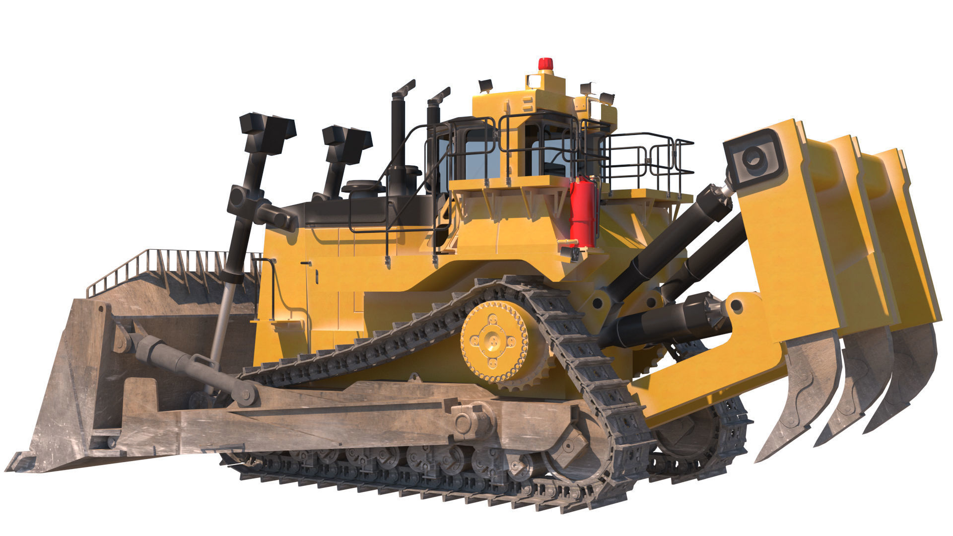 bulldozer 3D model_6