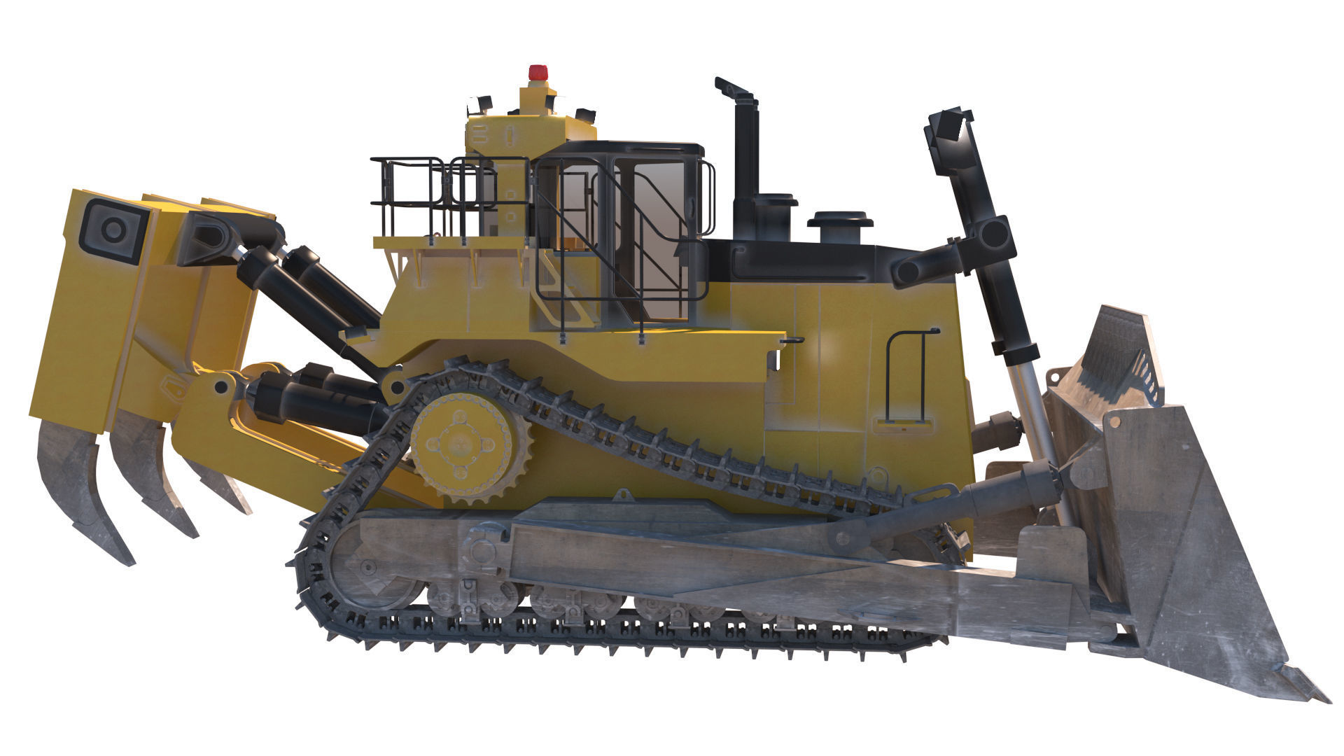 bulldozer 3D model_4