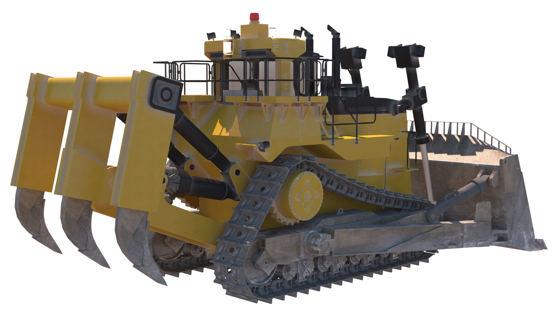 bulldozer 3D model_5