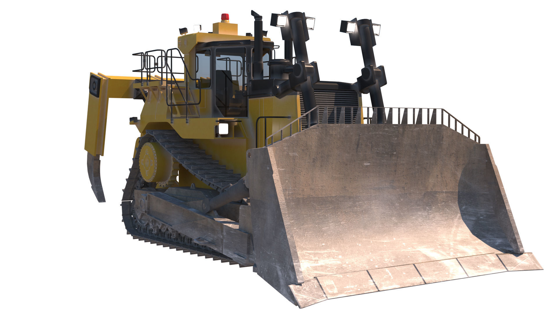 bulldozer 3D model_3
