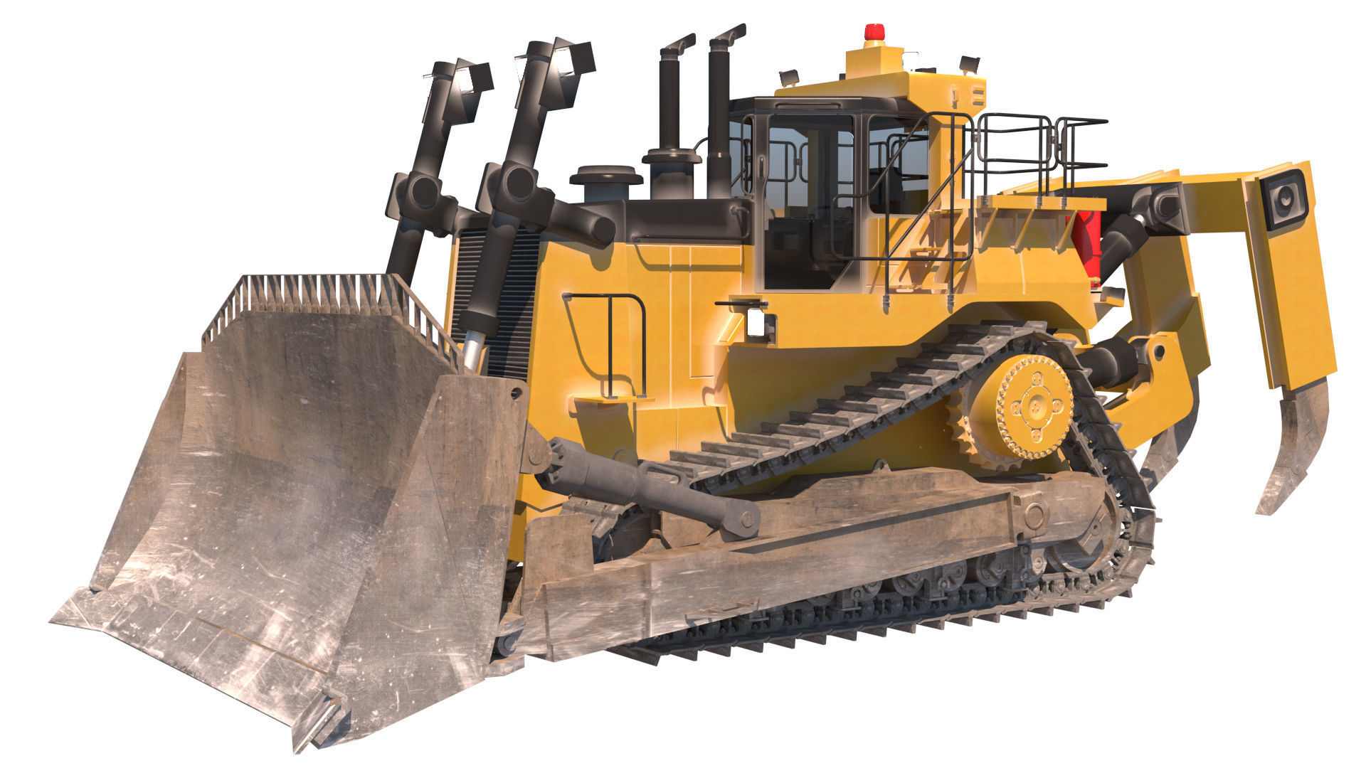bulldozer 3D model_1