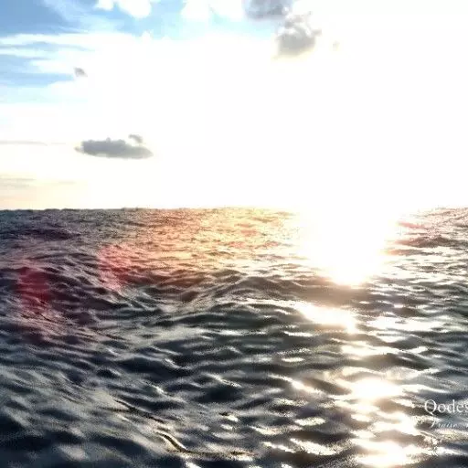 ocean sunset from boat in Free 3D model