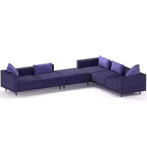 BINARIO  Sectional sofa By Flou 3D model