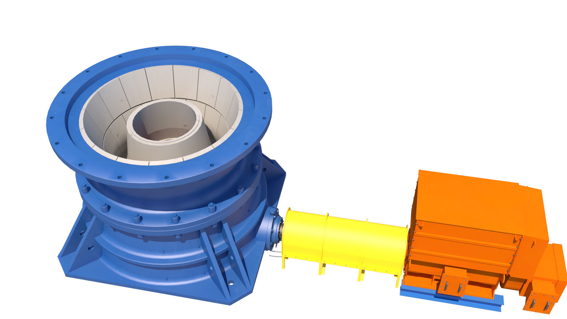 chancadora ball mill 3D model_3