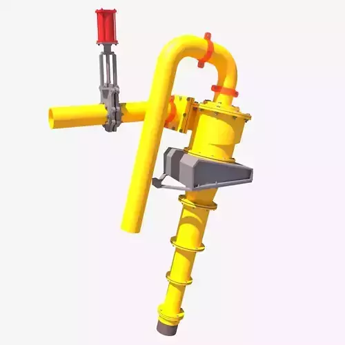 hydrocyclone pipe with valve