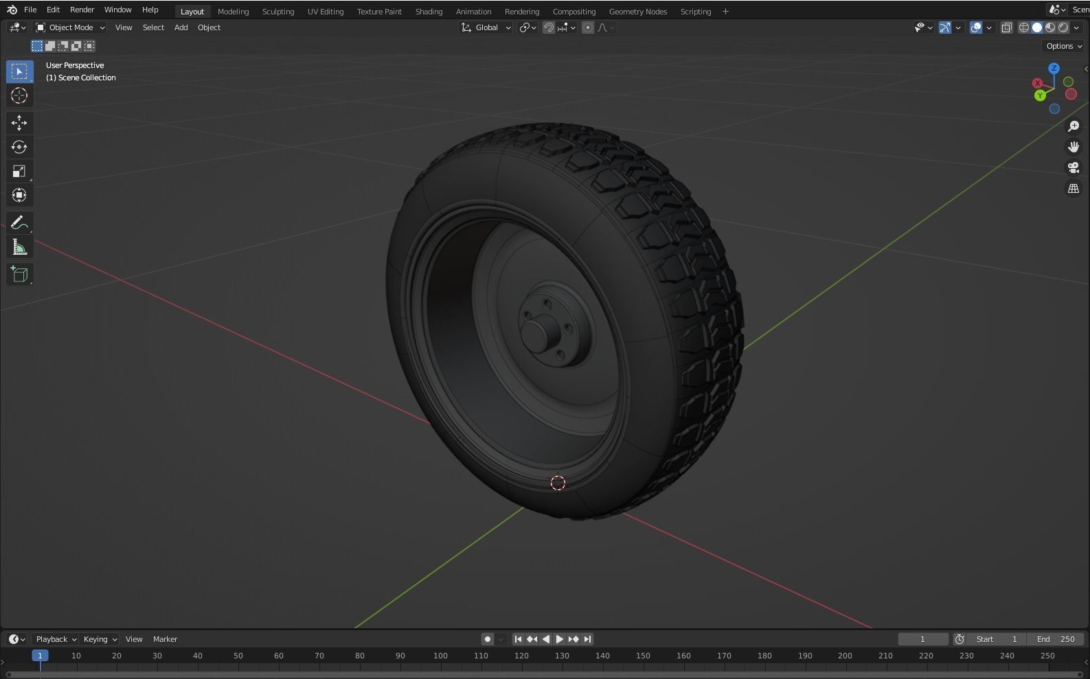 Tesla Cybertruck Wheel 3D model 3D model_13