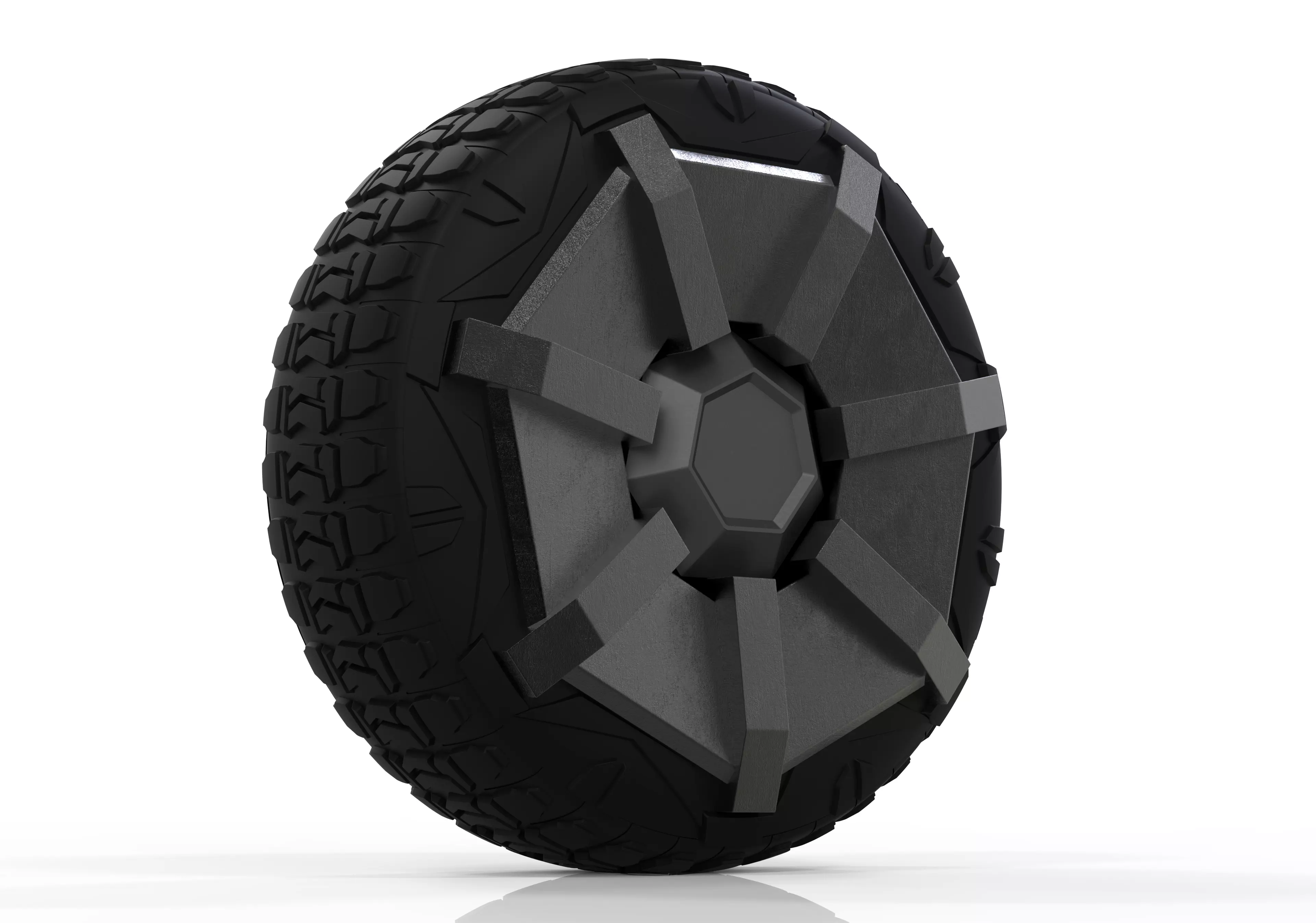 Tesla Cybertruck Wheel 3D model 3D model_0