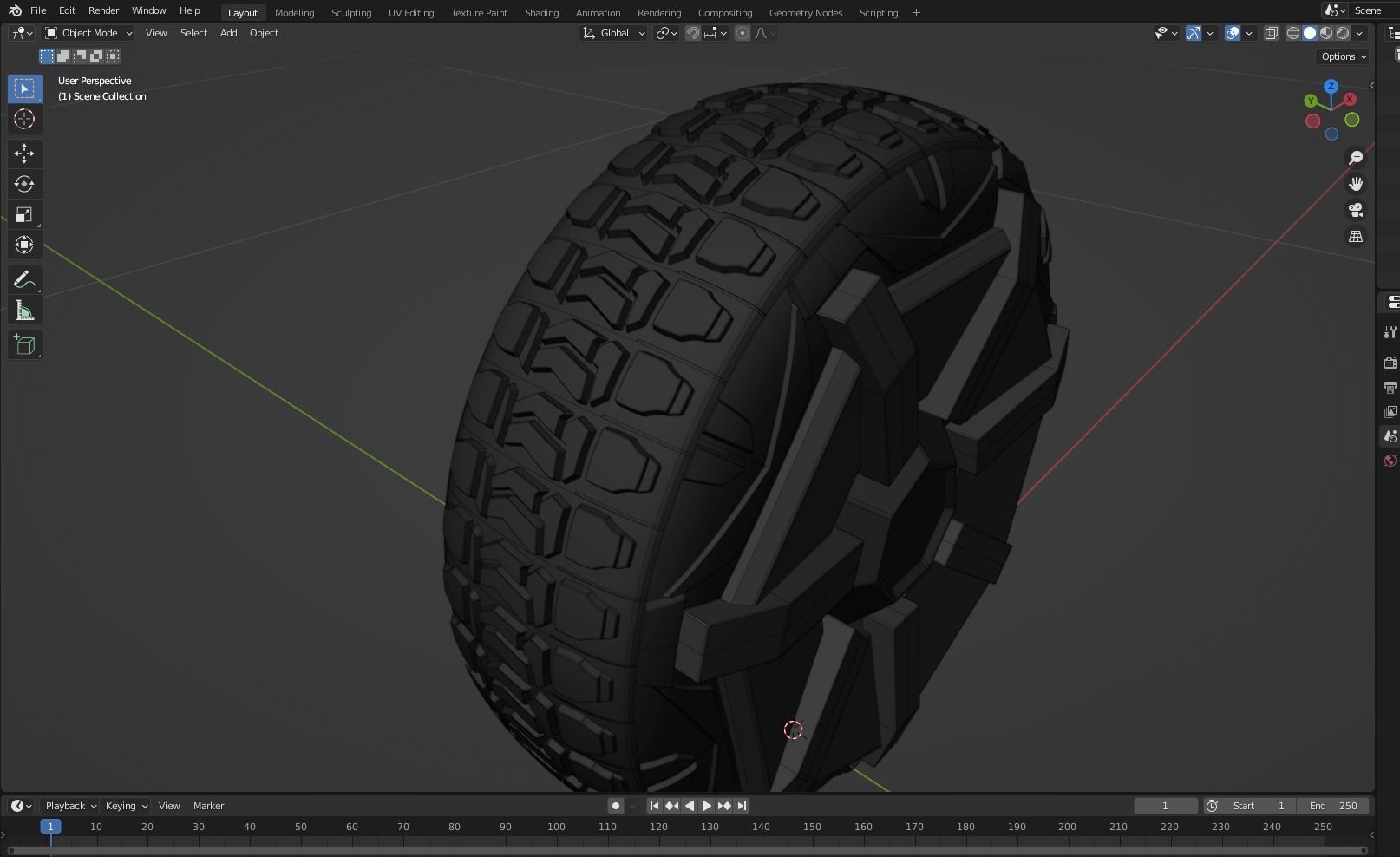 Tesla Cybertruck Wheel 3D model 3D model_11