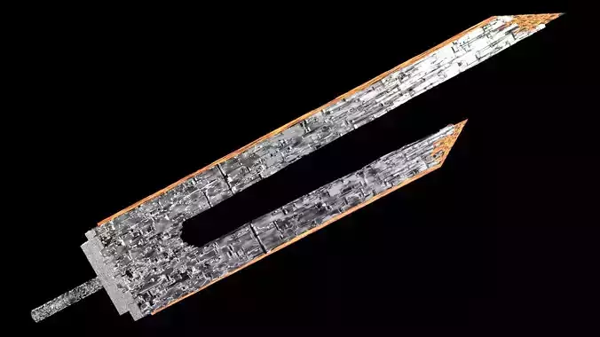 Sword robot iron 3D model