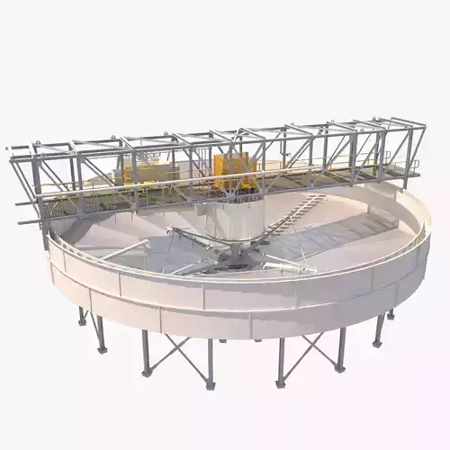 espesador circular metal structure