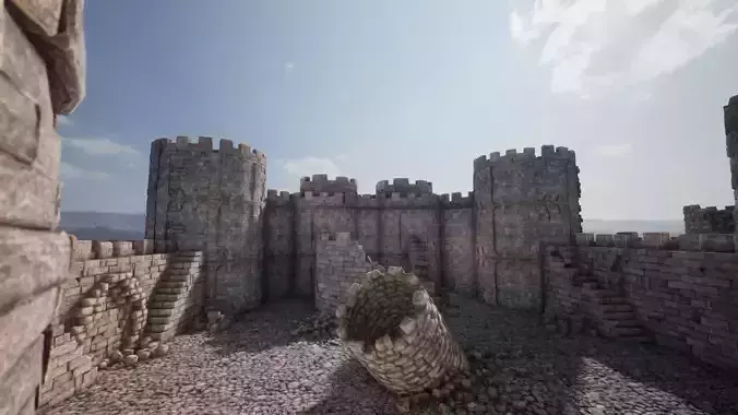 Ultimate Medieval Castle  Walls And Towers  40 Assets