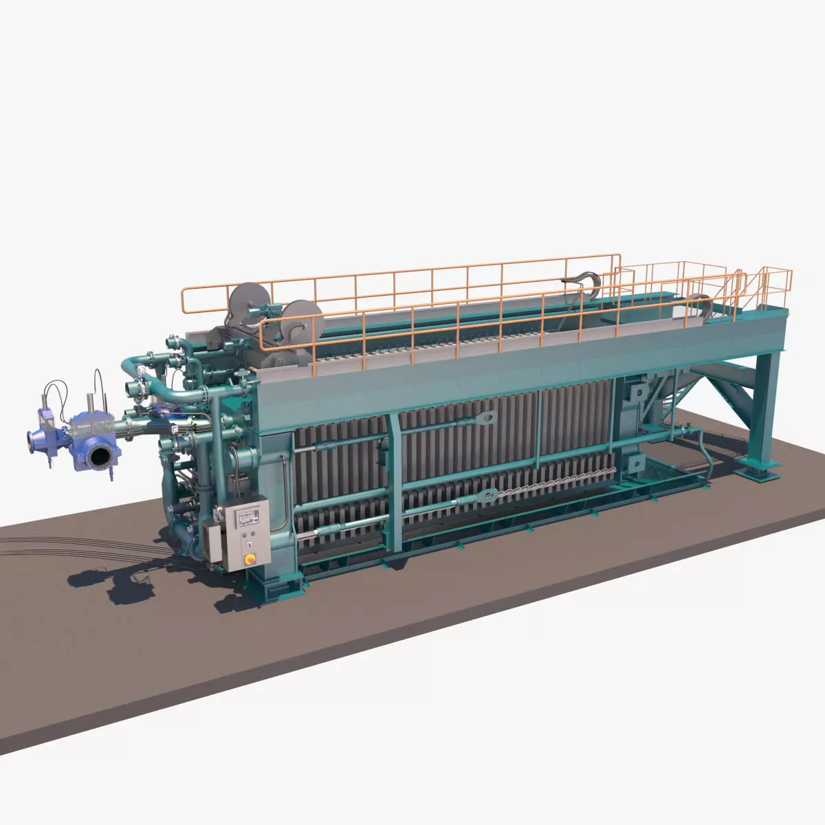 filtro prensa horizontal 3D model_0