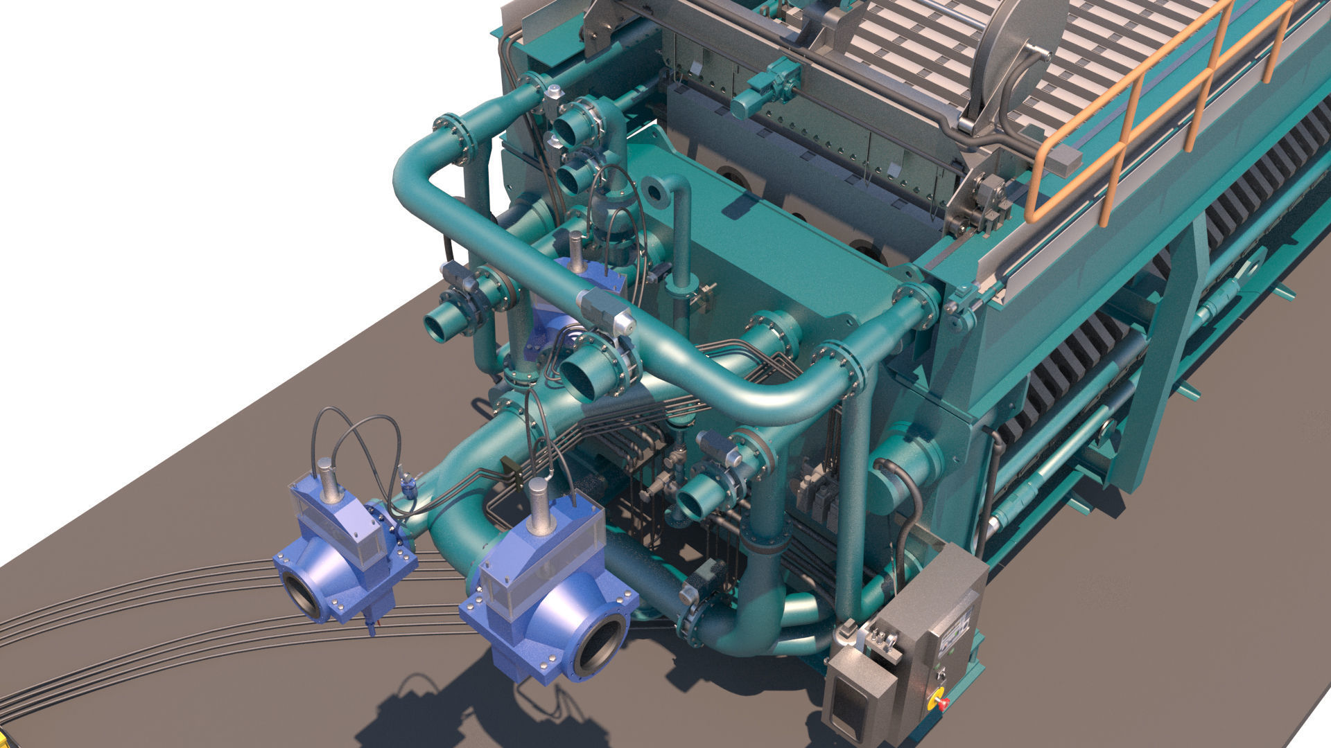 filtro prensa horizontal 3D model_4