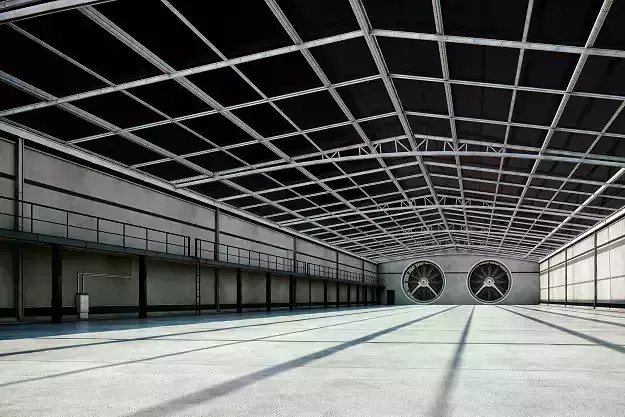 hangar empty warehouse