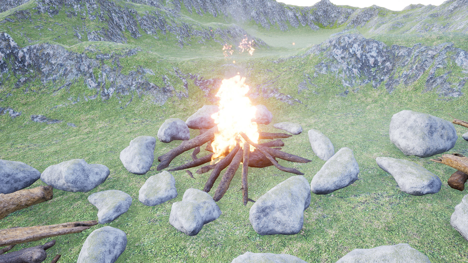 Ultimate Campfires Package 42 Assets Low-poly 3D model_14