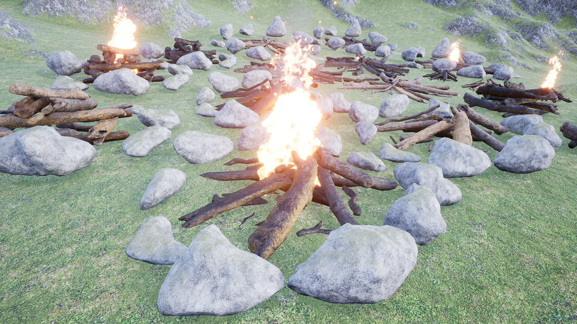 3D model Ultimate Campfires Package 42 Assets VR / AR / low-poly | CGTrader