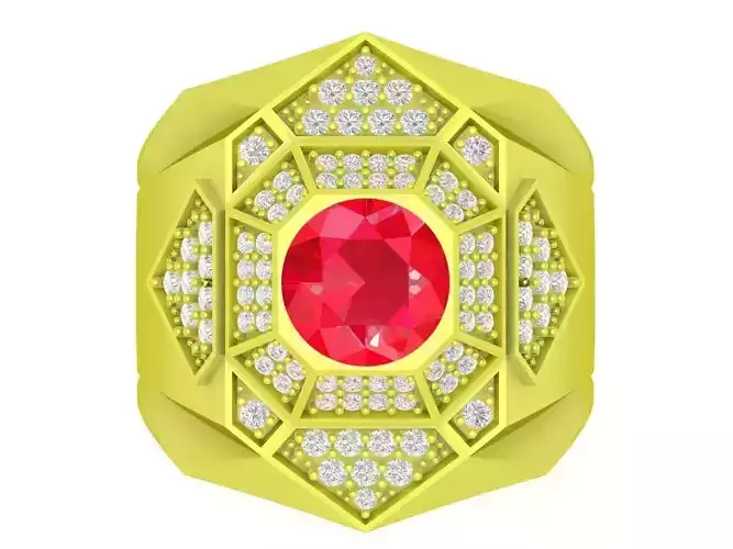 korean diamond men ring 4107