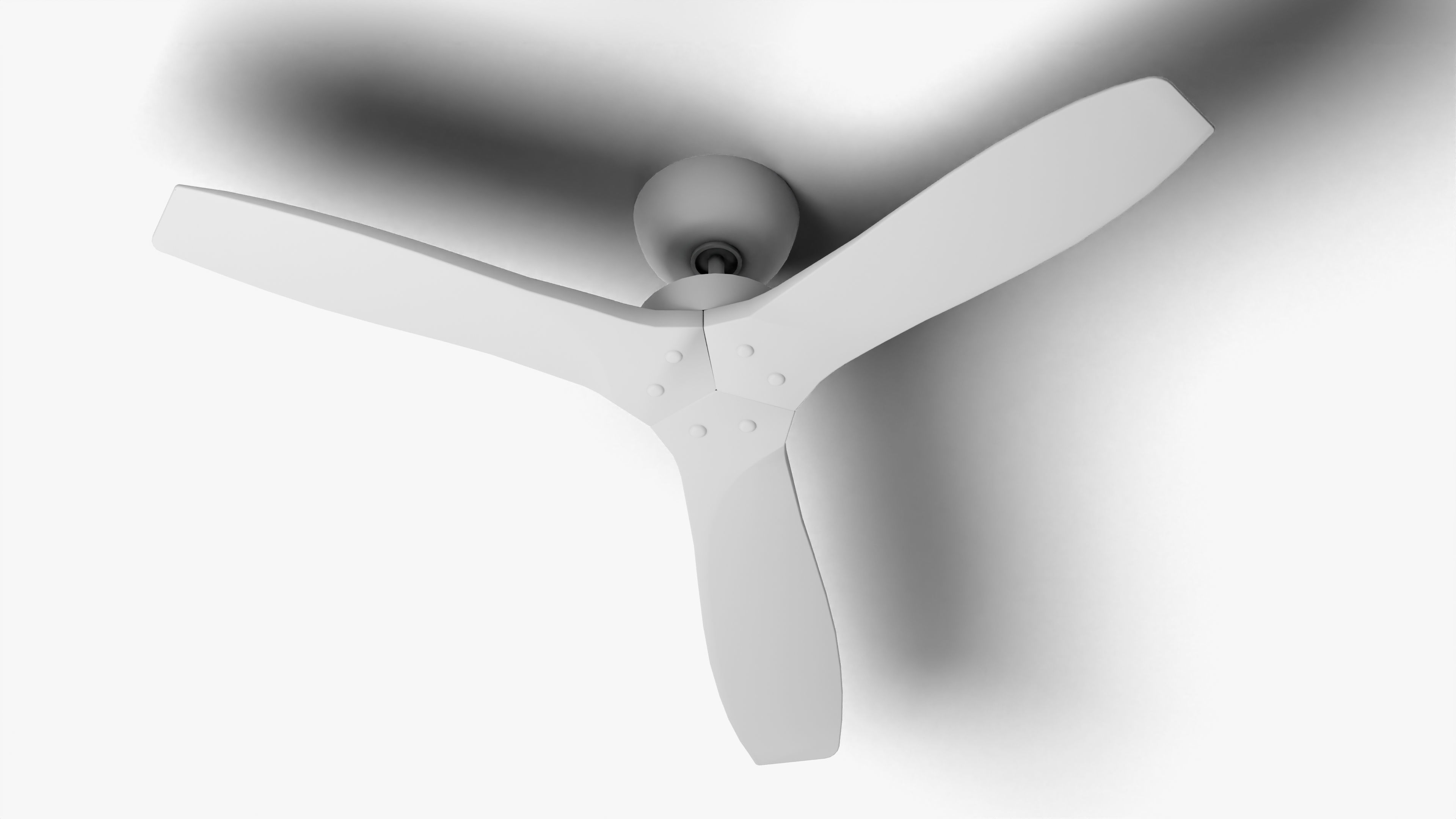3D model Wooden Ceiling Fan 3d Model Low Poly VR / AR / low-poly | CGTrader