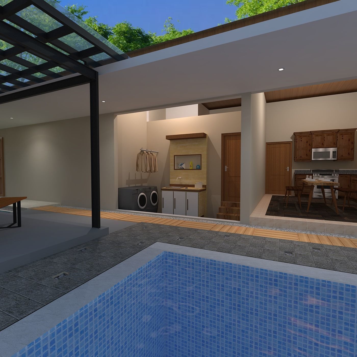 TRADITIONAL HOUSE OF JAVA WITH INTERIOR 3D model_13