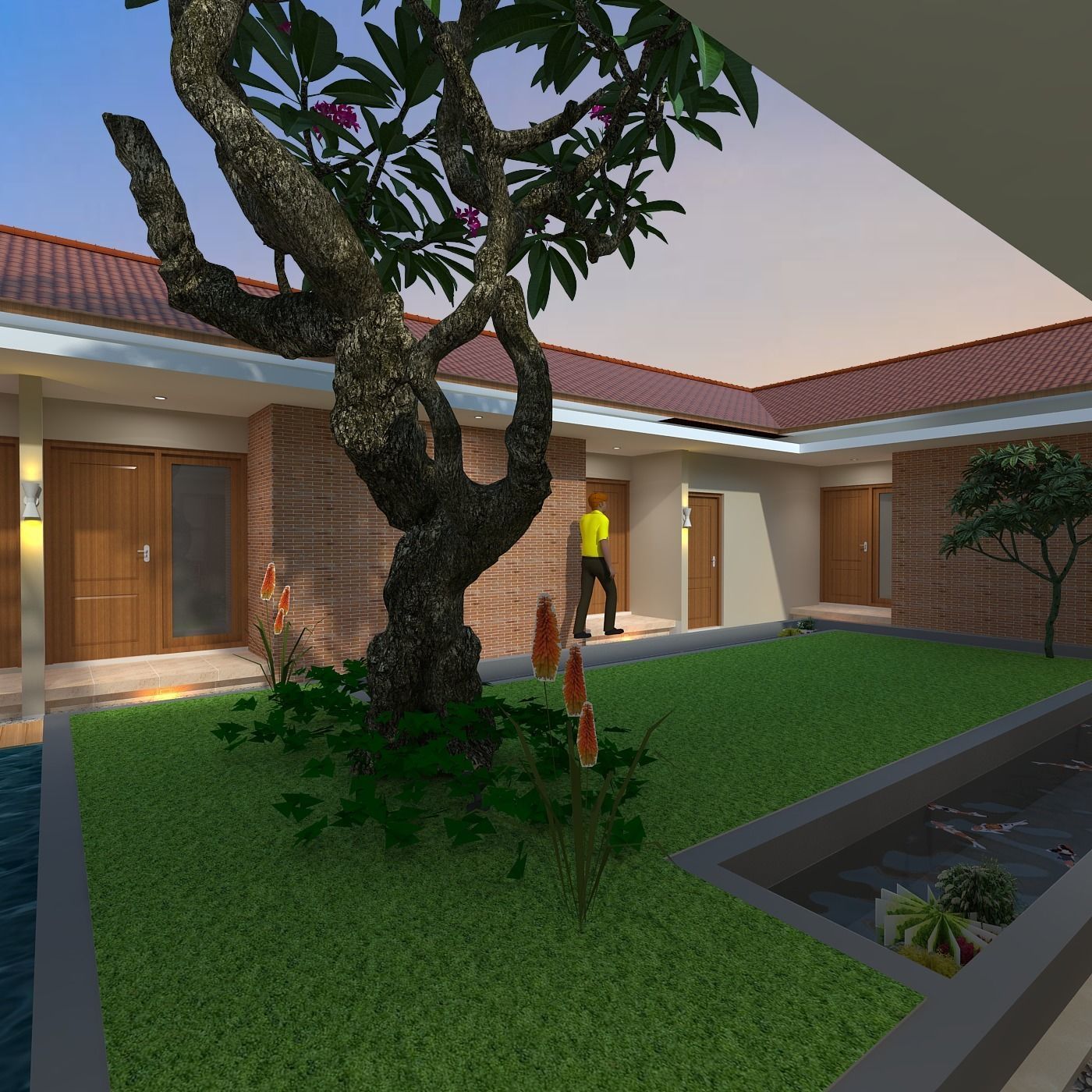 TRADITIONAL HOUSE OF JAVA WITH INTERIOR 3D model_18